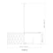Z-Lite Harden Pendant, 10-Light, 32 In.W x 11.75 In.H, Modern Gold/White 1948P32-MGLD - alternate 5